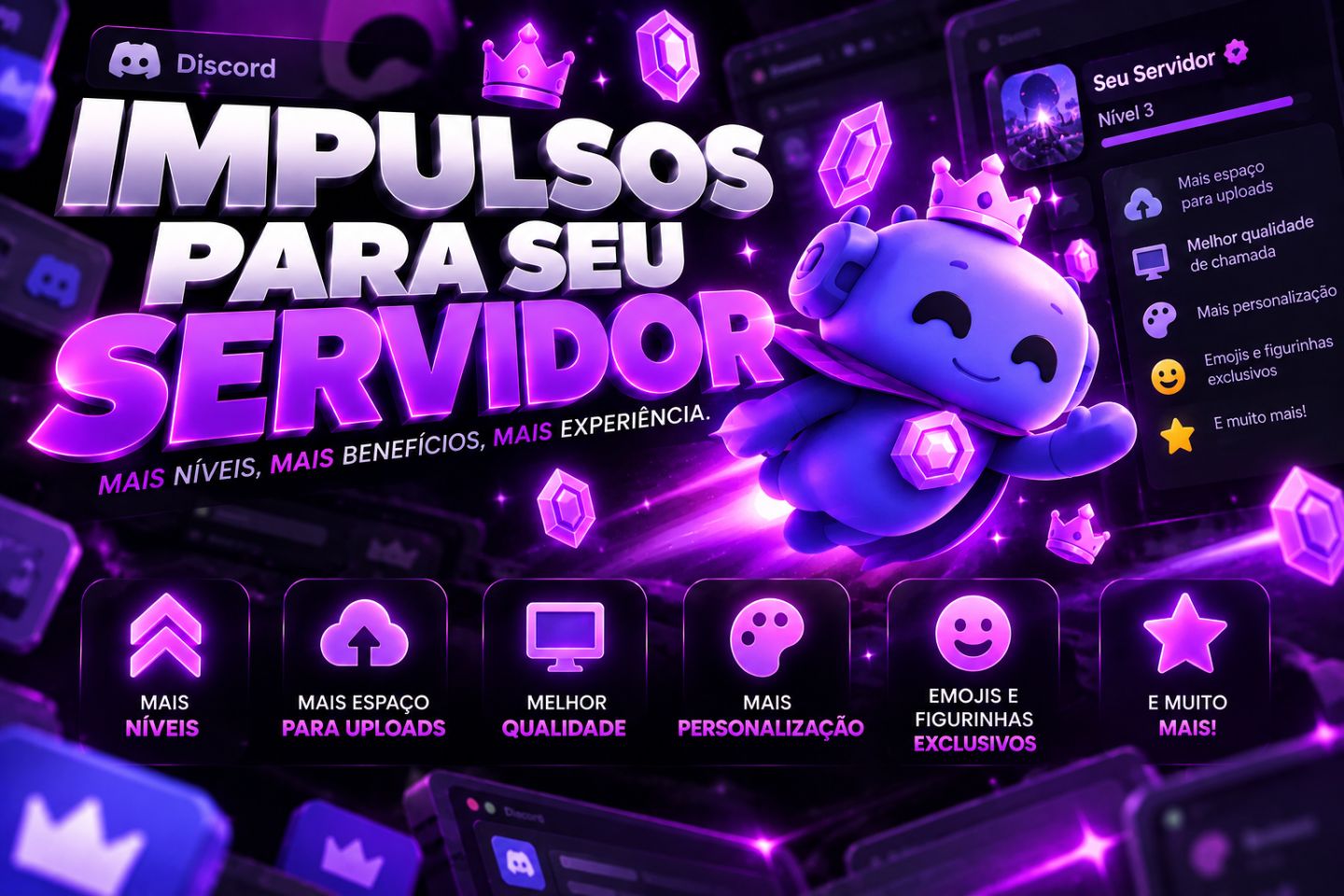 [PROMOÇÃO!] 14X IMPULSOS PARA SEU SERVIDOR! | Discord Nitro Gaming 3 MESES!