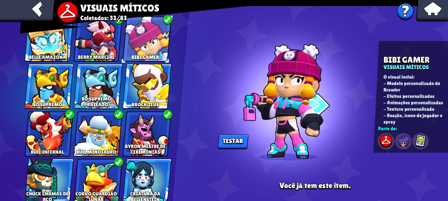 CONTA DE BRAWL STARS 74.4K TROF., 99 HYPERCARGAS, TODOS OS BRAWLERS LEVEL 9+