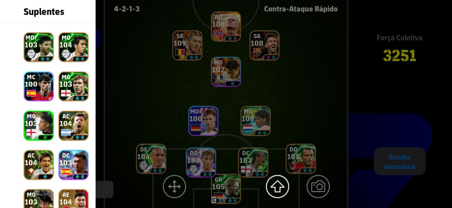 CONTA EFOOTBALL 3251 de força