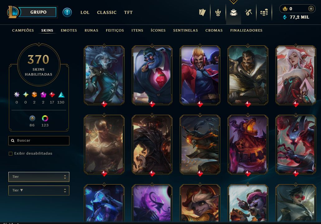 CONTA LEVEL 587 | 376 Skin | ESMERALDA | TROCA DE EMAIL e VERIFICACAO