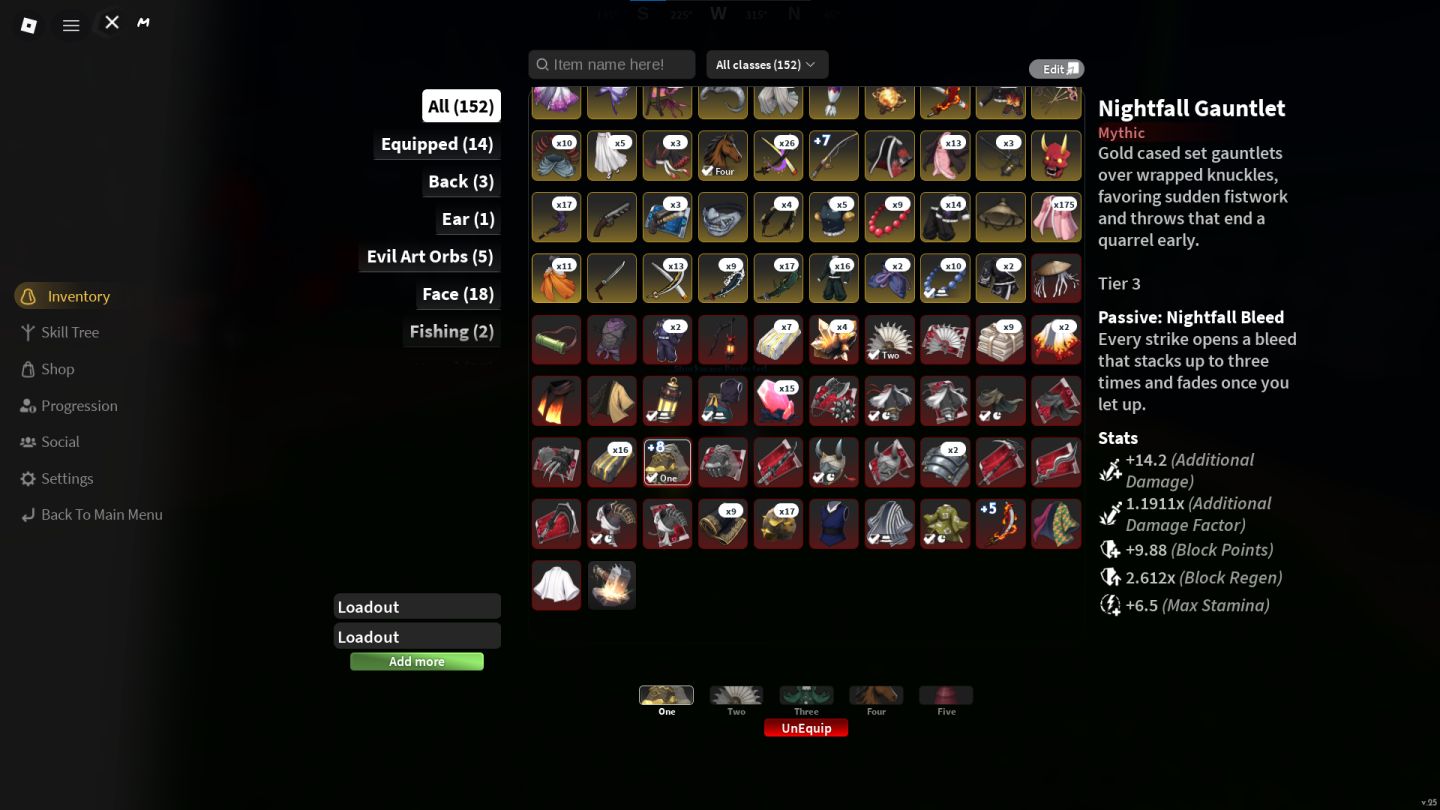 Conta GAUNTLET NIGHT FALL T3 KAMADO LATE GAME