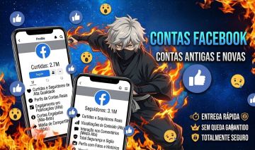 CONTAS FACEBOOK (NOVAS E ANTIGAS) | QUALIDADE PREMIUM & ENTREGA RÁPIDA