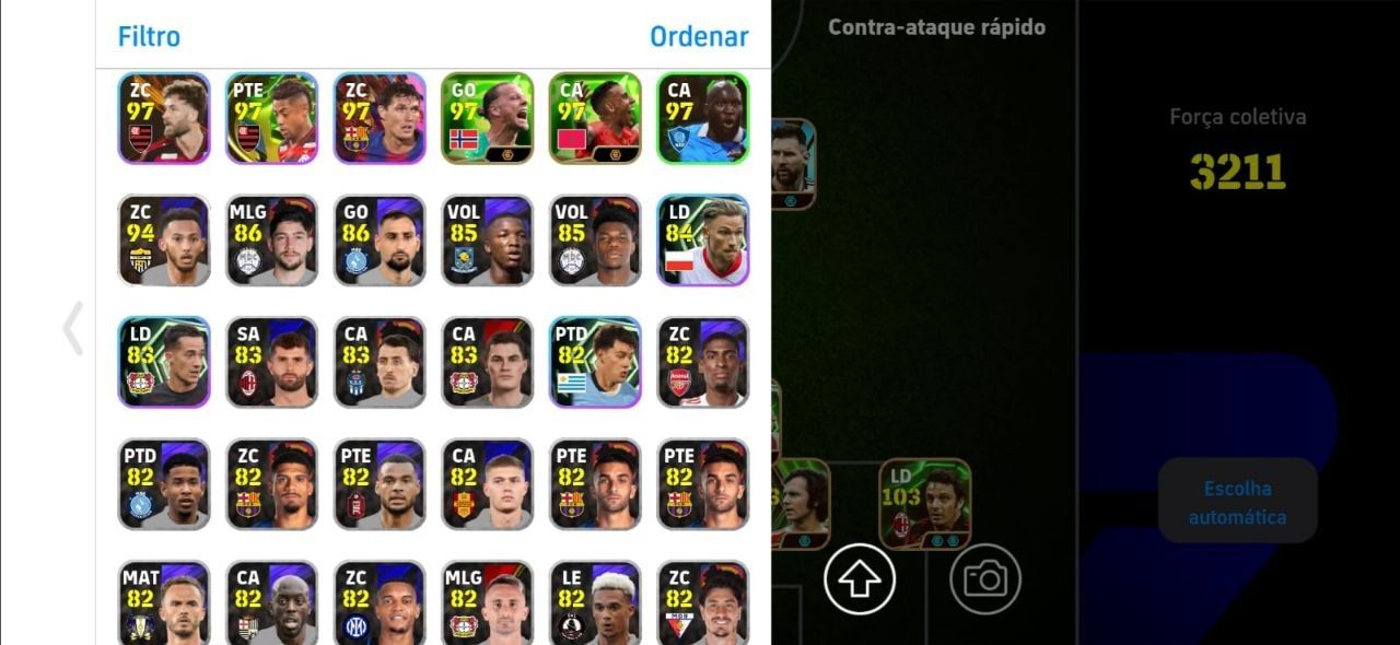 CONTA EFOOTBALL RARA! TOTTI BUGADO + ROMARIO + MESSI PRIME + RODRI BUGADAÇO E++!