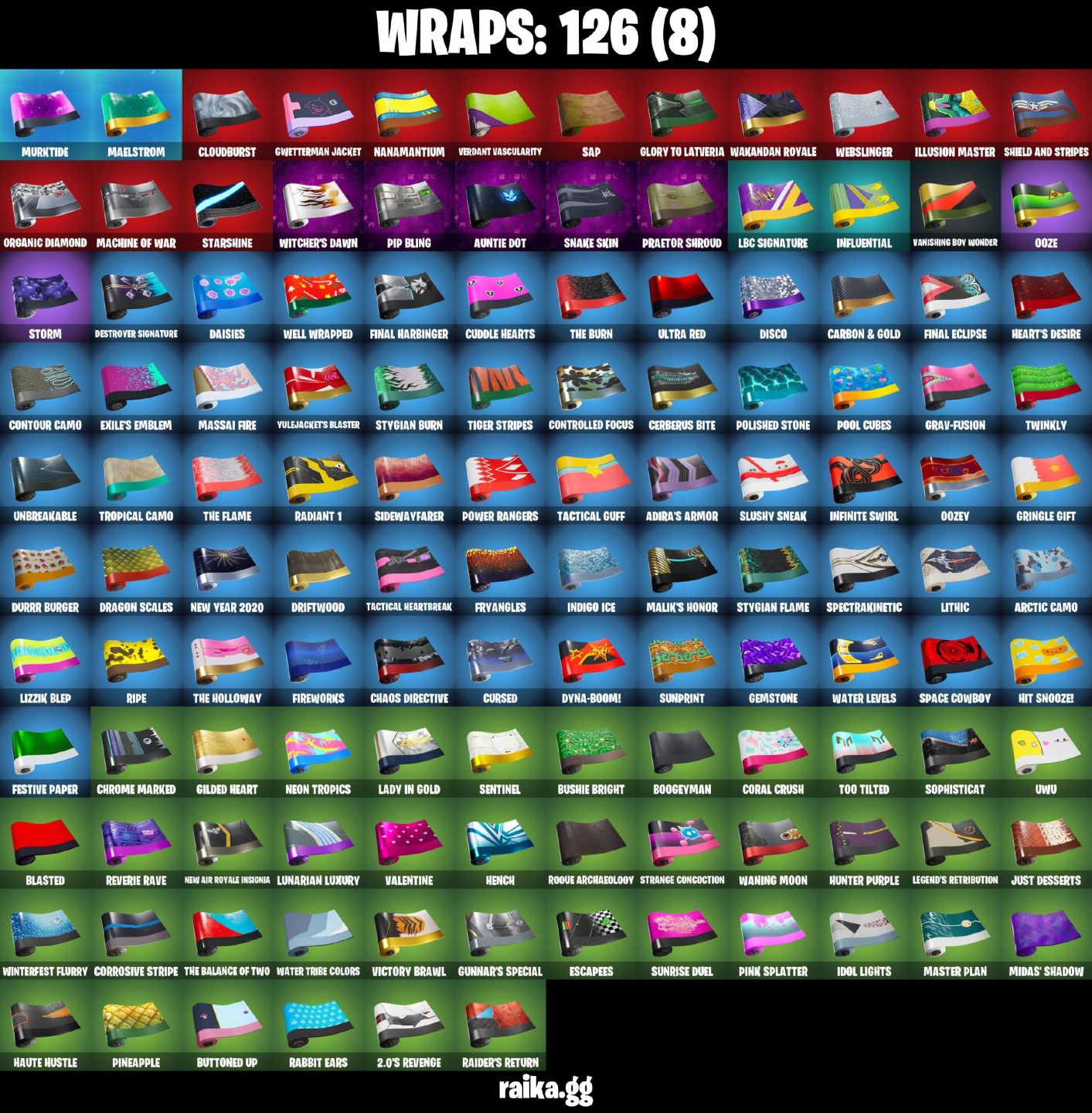 184 skins | OG STW FP3 Stealth Reflex | The Reaper Glow Trailblazer Dante e +