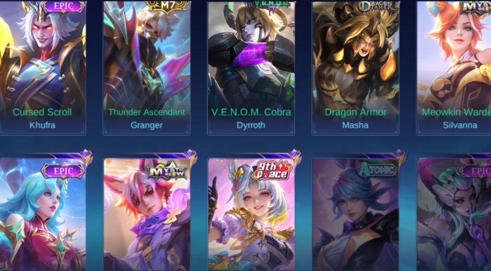 Conta Mobile Legends Lendary | 212 Skins | 100+ Heróis | Collector Floryn
