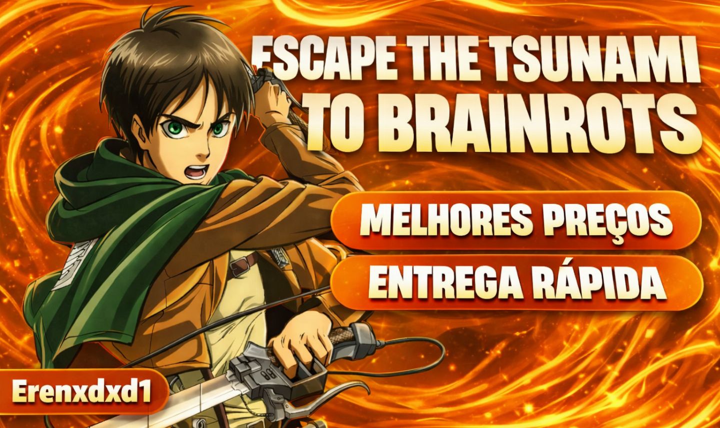 BRAINROT 1.3OC+ FUJA DO TSUNAMI PARA BRAINROTS/ESCAPE THE TSUNAMI FOR BRAINROTS