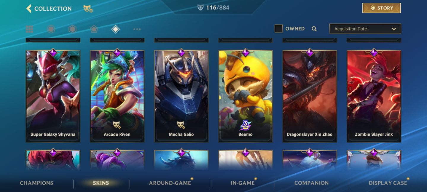 WILD RIFT - EX Monarca - 116 Skins - Yasuo Rosa de Cristal - Full Champs.
