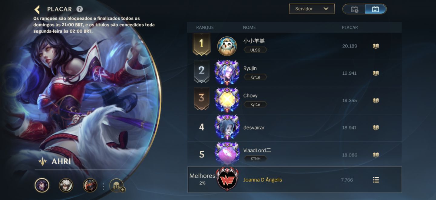 CONTA WILD RIFT GRÃO-MESTRE 2