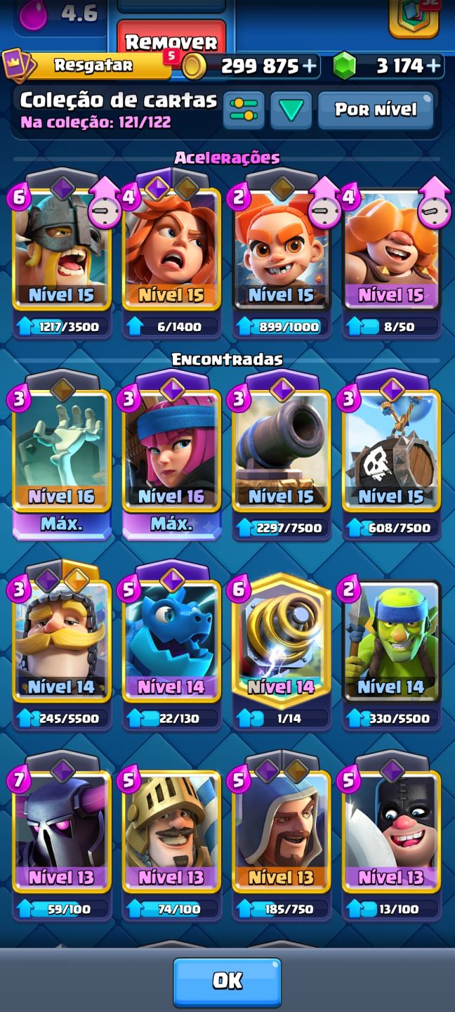 CONTA CLASH ROYALE ARENA 27 VERIFICADA