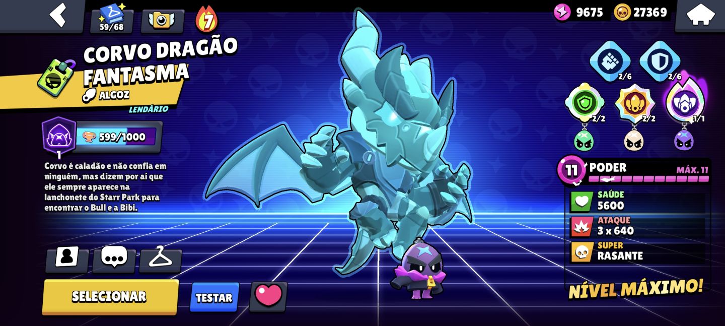 Conta Supercell ID Mo.co + Brawl Stars muita skin cara
