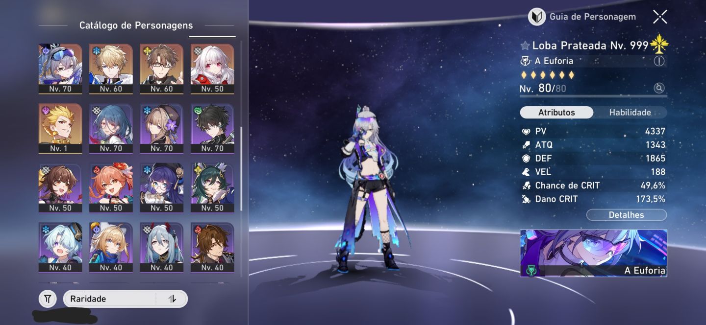 CONTA HSR LVL 70 21 PERSONAGENS T5 + 11 CONES T5