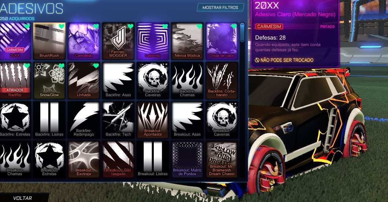 Conta Rocket League | Fennec Branco Titânio & Duelo de Dragões ENTREGA AUTOMÁTIC