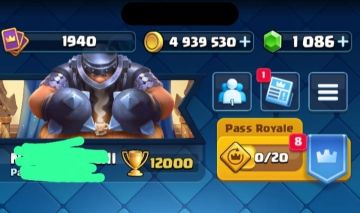 CLASH ROYALE 9 ANOS, 12K TROFEUS, LINDA TODA