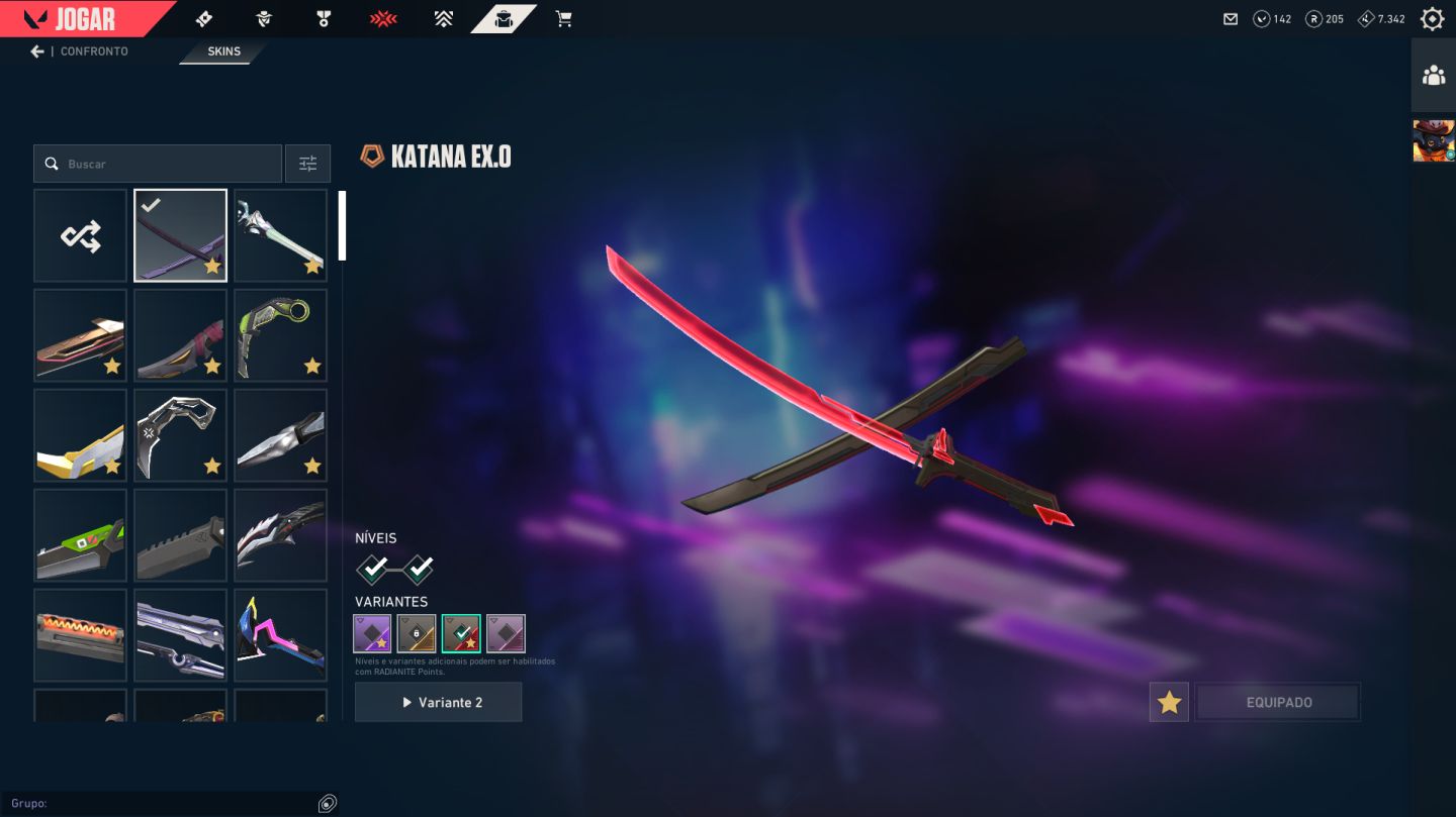 CONTA VALORANT FULL | VANDAL KURONAMI + VANDAL ARCANE + KARAMBIT VCT 2025 + SKIN