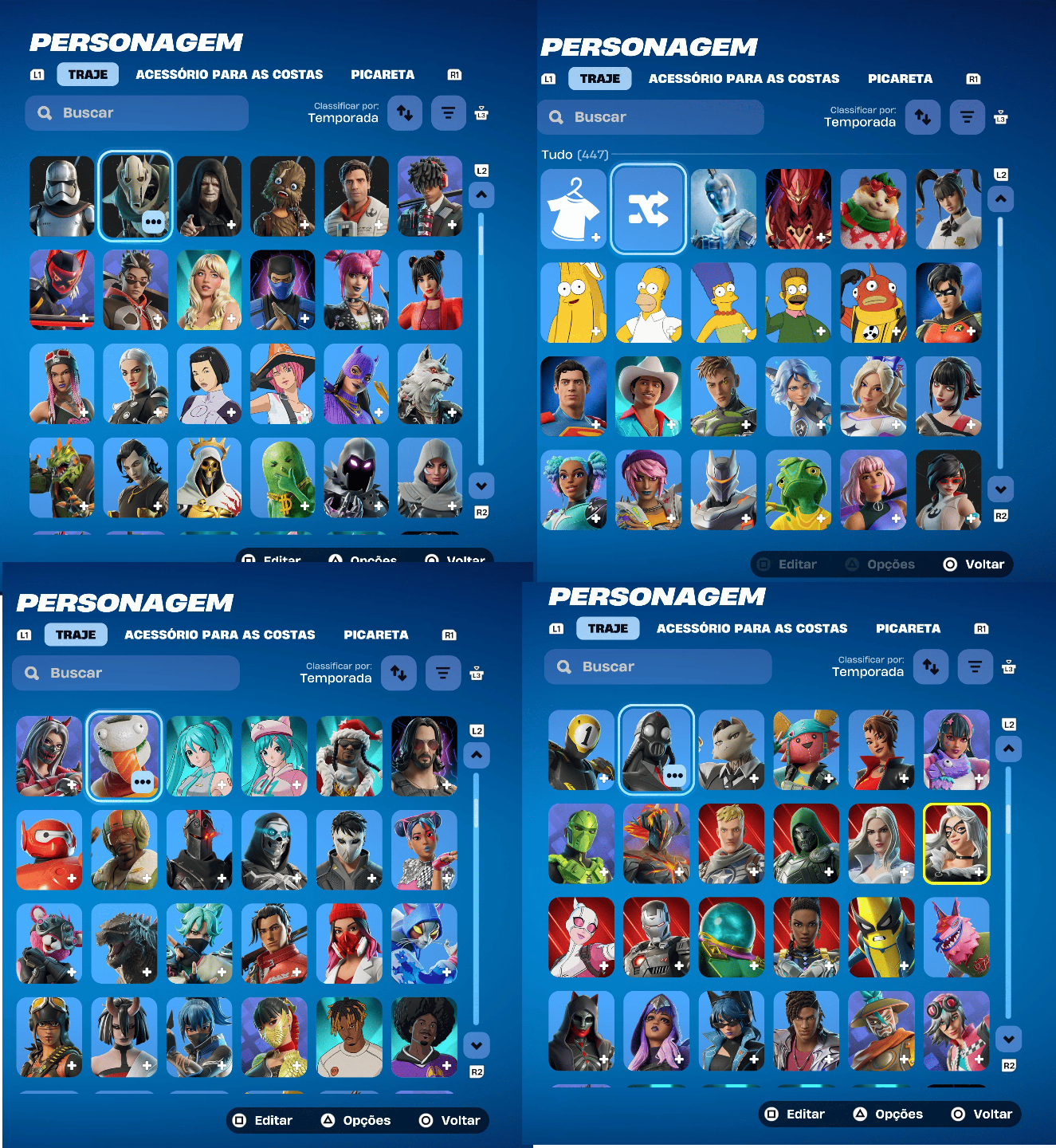 CONTA FORTNITE COM 346 SKINS, FUNDADOR VARIOS PASSES NIVEL MAXIMO