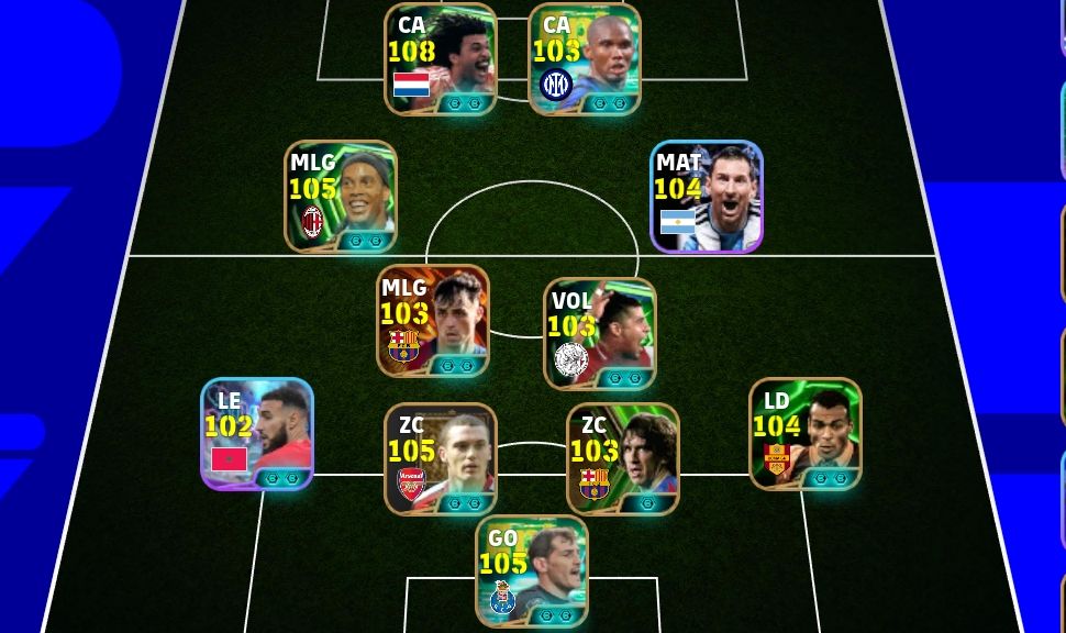 Conta eFootball 3227+ FULL BRABA DO R10 GULLIT E ETOO