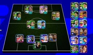 CONTA EFOOTBALL MOBILE BALE 107 NARUTO BLITZ CURLER+ RICARDO QUARESMA 104