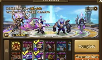 Tier SSS DOUBLE LD Summoners War Maximillian e Macaco Escuridão