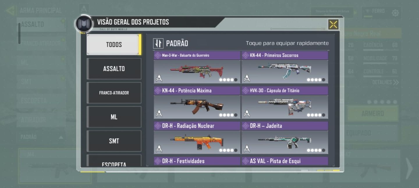 CONTA COMPLETA CALL OF DUTY: MOBILE
