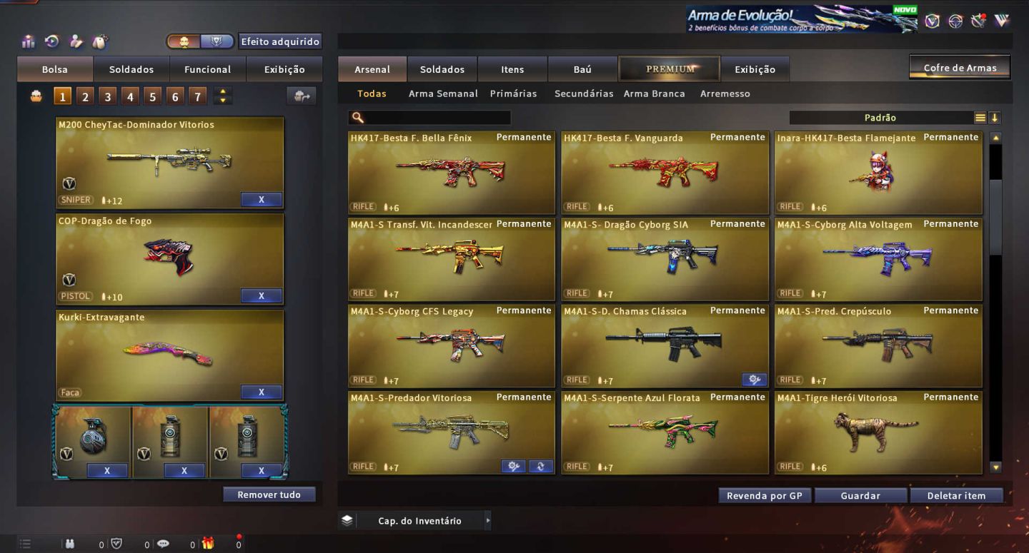 MARECHAL HONRADO CROSSFIRE COM 102 VIPS, 18 COLEÇÕES, +870 ITENS, 13 ANOS