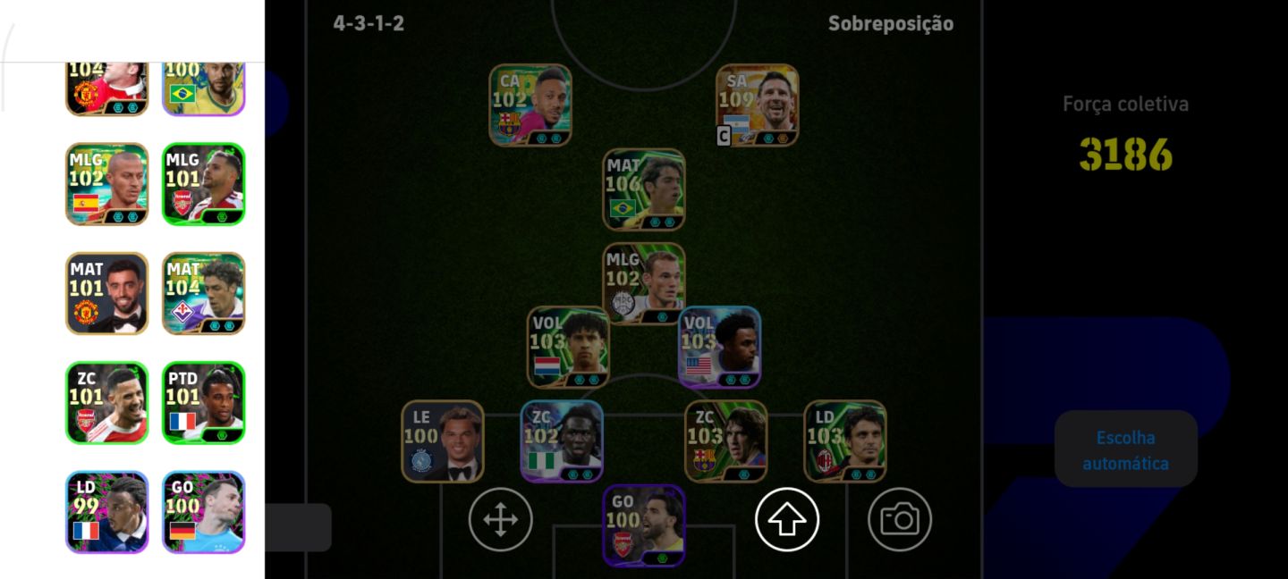 Conta muito boa para iniciar com messi 111 é Kaká do Brasil