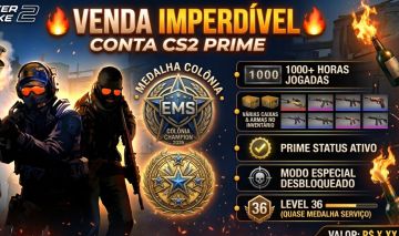 Conta cs2 com diversas caixas e armas iventario + medalha colonia 2026