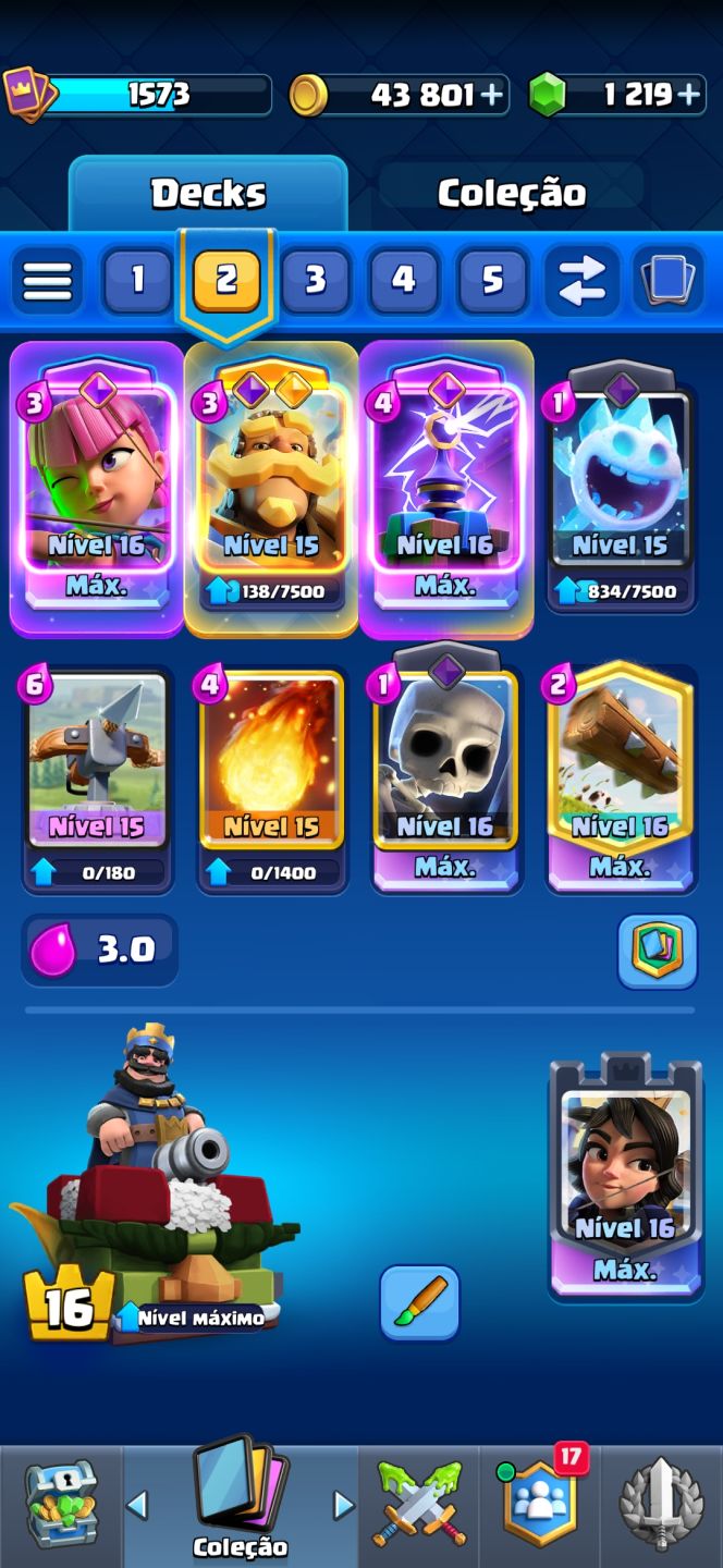 Conta Clash Royale 8 Anos