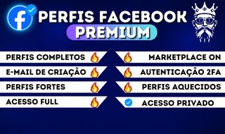 Contas do Facebook FORTES (PREMIUM) - Páginas Antigas e Novas - Bms Fortes