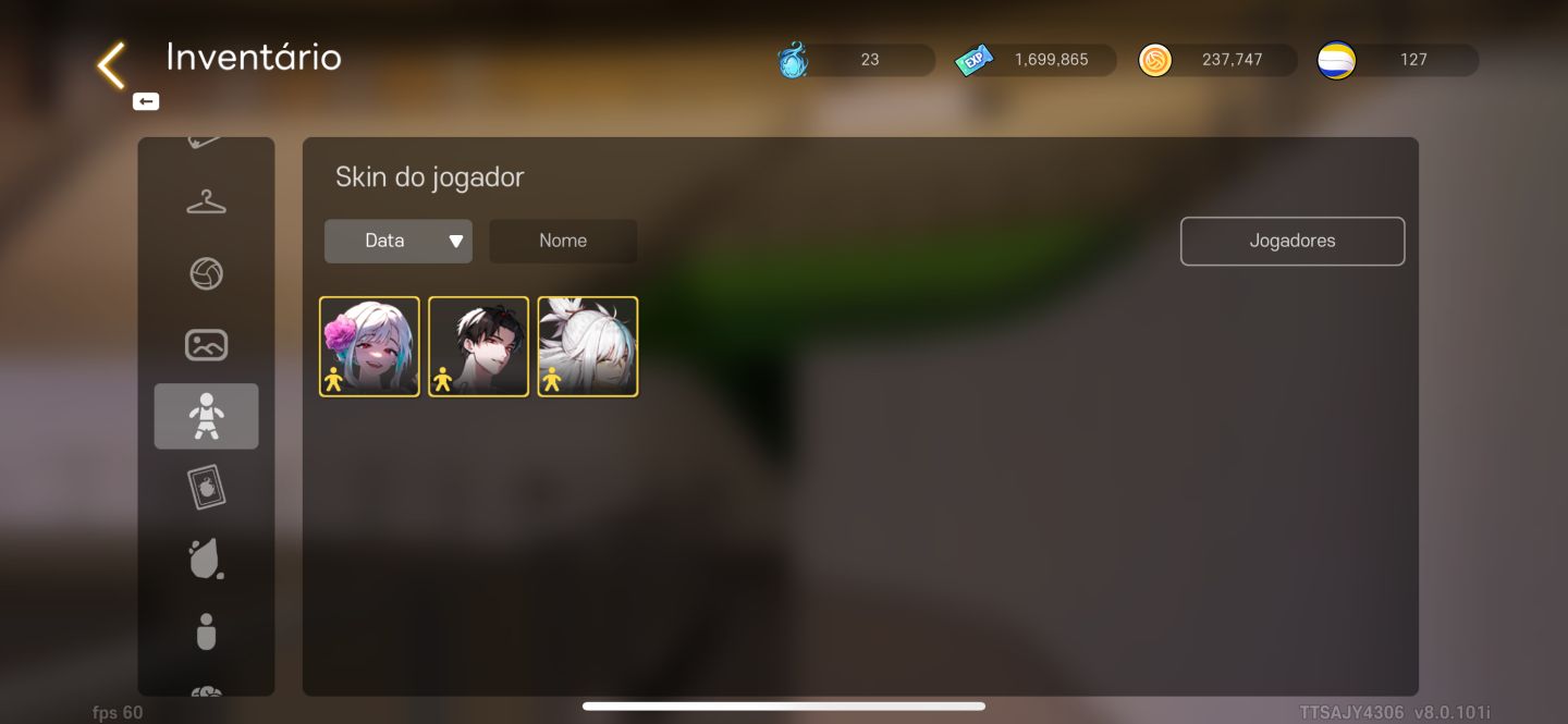 Conta de the spike voleibol com o novo S+ han gitae, skins e muito mais