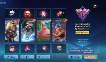 MLBB | 207 SKINS | HAYABUSA NARUTO + KARINA KOF + NATALIA COLLECTOR E MAIS