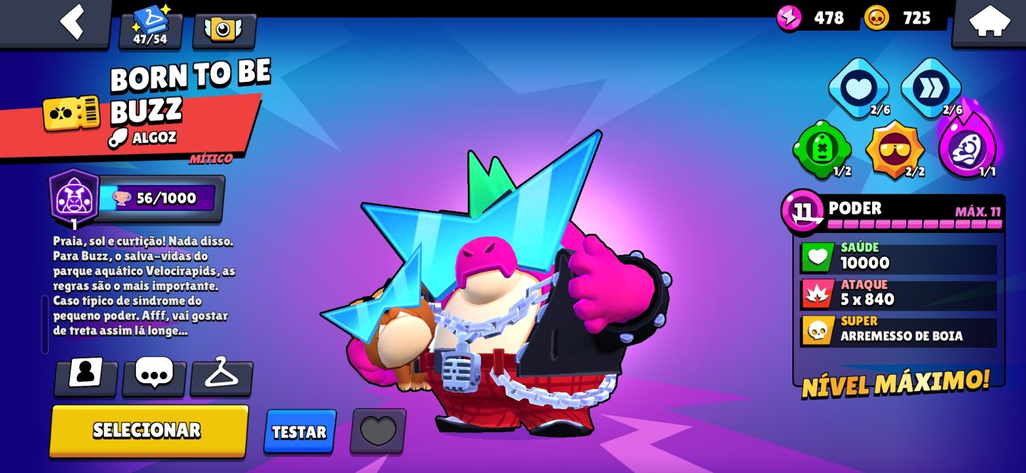 CONTA DE BRAWL STARS COM 3 SKIN RARAS