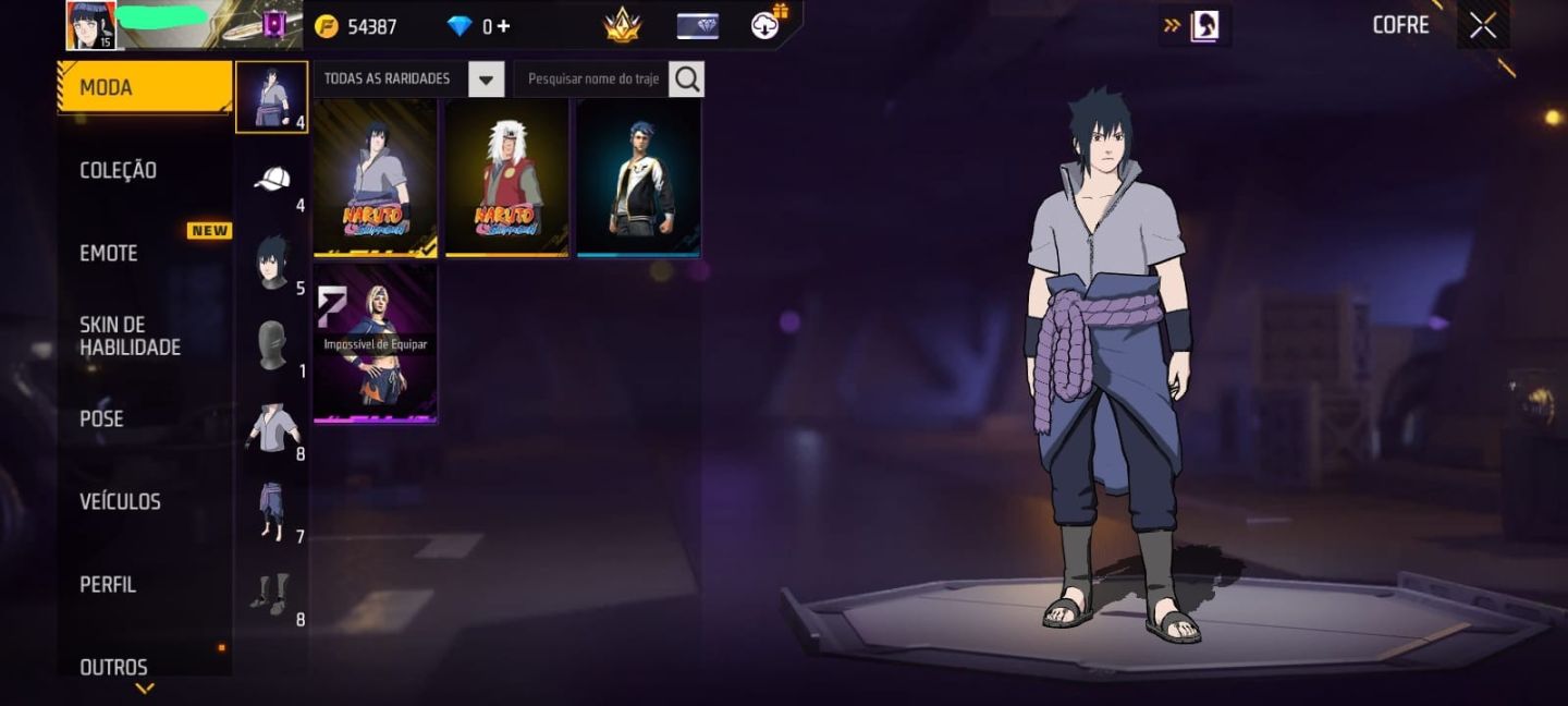 CONTA FF PREMIUM NV 15 - DUPLA PARCERIA NARUTO (SASUKE + JIRAYA)