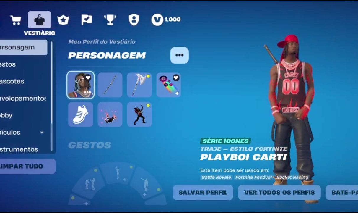 MELHOR CONTA TRYHARD BASIC / 1100vbucks / 62 skins / Passe de Batalha atual