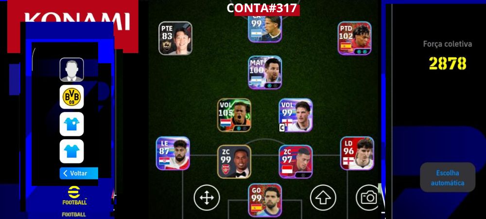 Contas Exclusivas de Efootball Mobile - Bigtimes, Épicos e Showtimes Incríveis