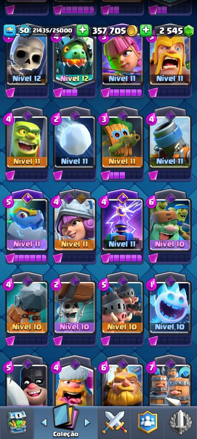 CONTA DE CLASH ROYALE + 10K TROFÉU MEGA LVL 16 EVO