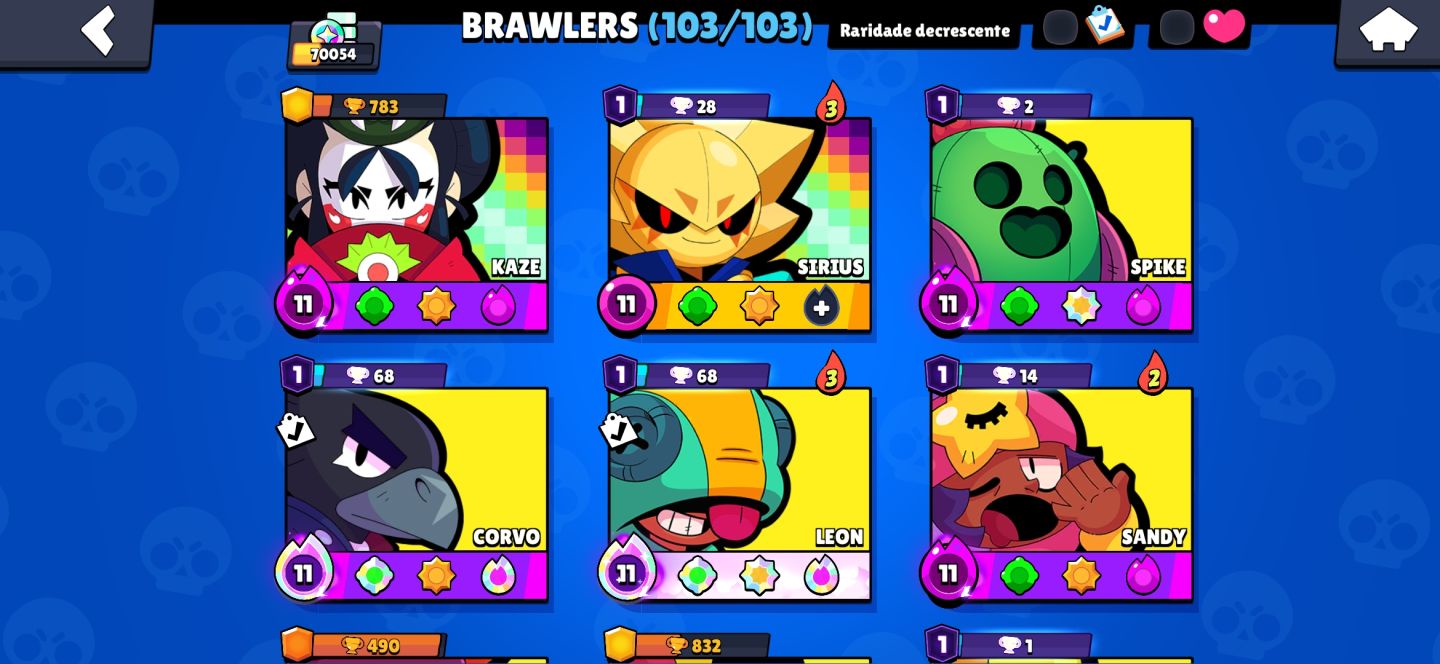 CONTA BRAWL STARS FULL || 71K TROF || TDS BRAWLERS, HIPER, BUFFIES || 300+ SKINS