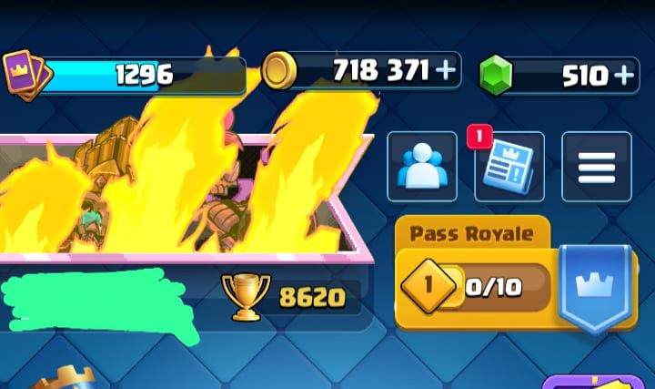 Conta de Clash Royale com 8600 troféus
