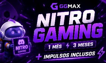 Discord Nitro Gaming 1 e 3 meses + Impulsos | Original e Seguro