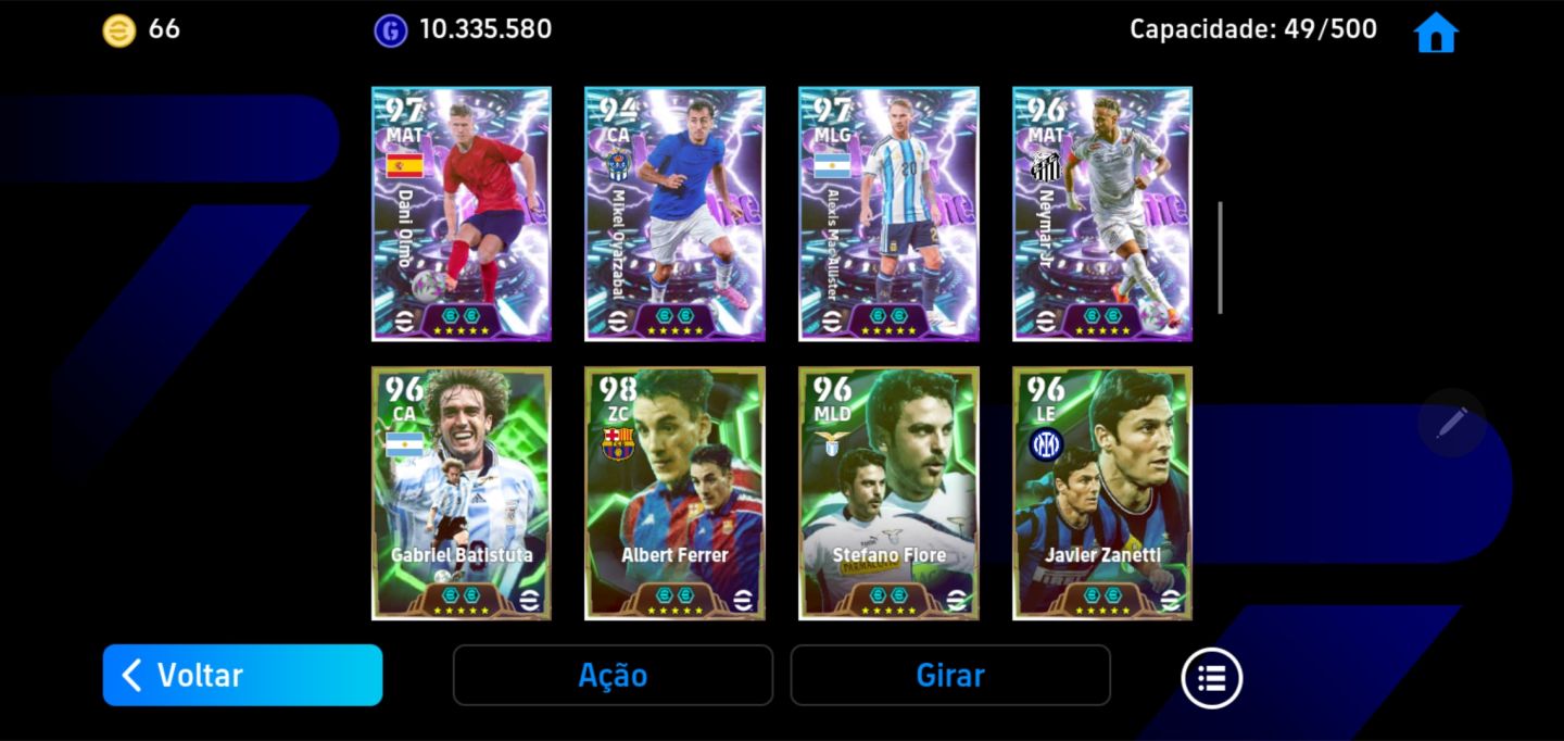 CONTA DE eFOOTBALL