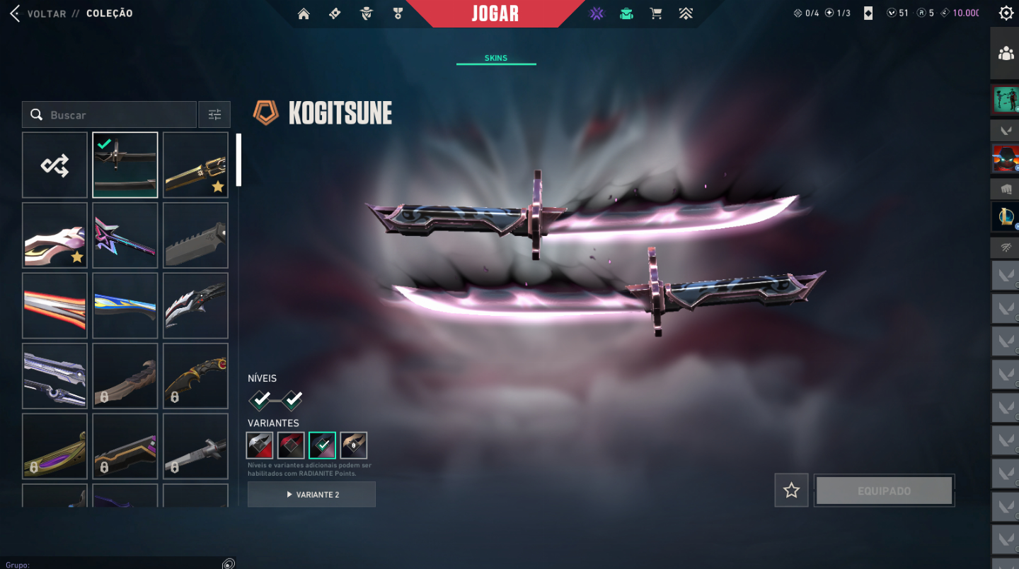 CONTA VALORANT | SKINS RARAS + VANDAL CHAMPIONS 2025