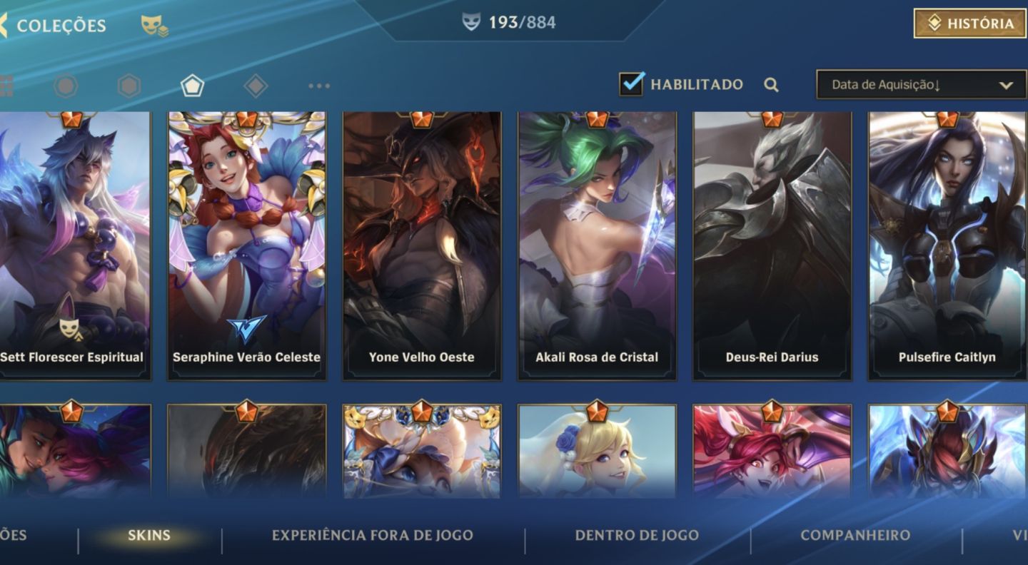 CONTA WILD RIFT MAIN AHRI E AKALI + Croma mítico Yuumi