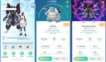 Conta Pokémon Go Level 57 | 193 Lendario | 102 Brilhante | 8 Mewtwo Armadura