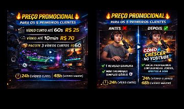 Faço edição de vídeo