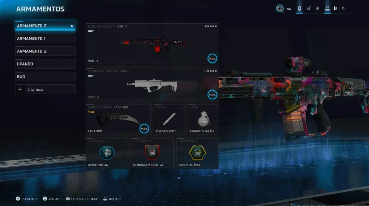 Conta warzone com Camuflagem Interestelar, Terry Crews, Rank Diamante S5