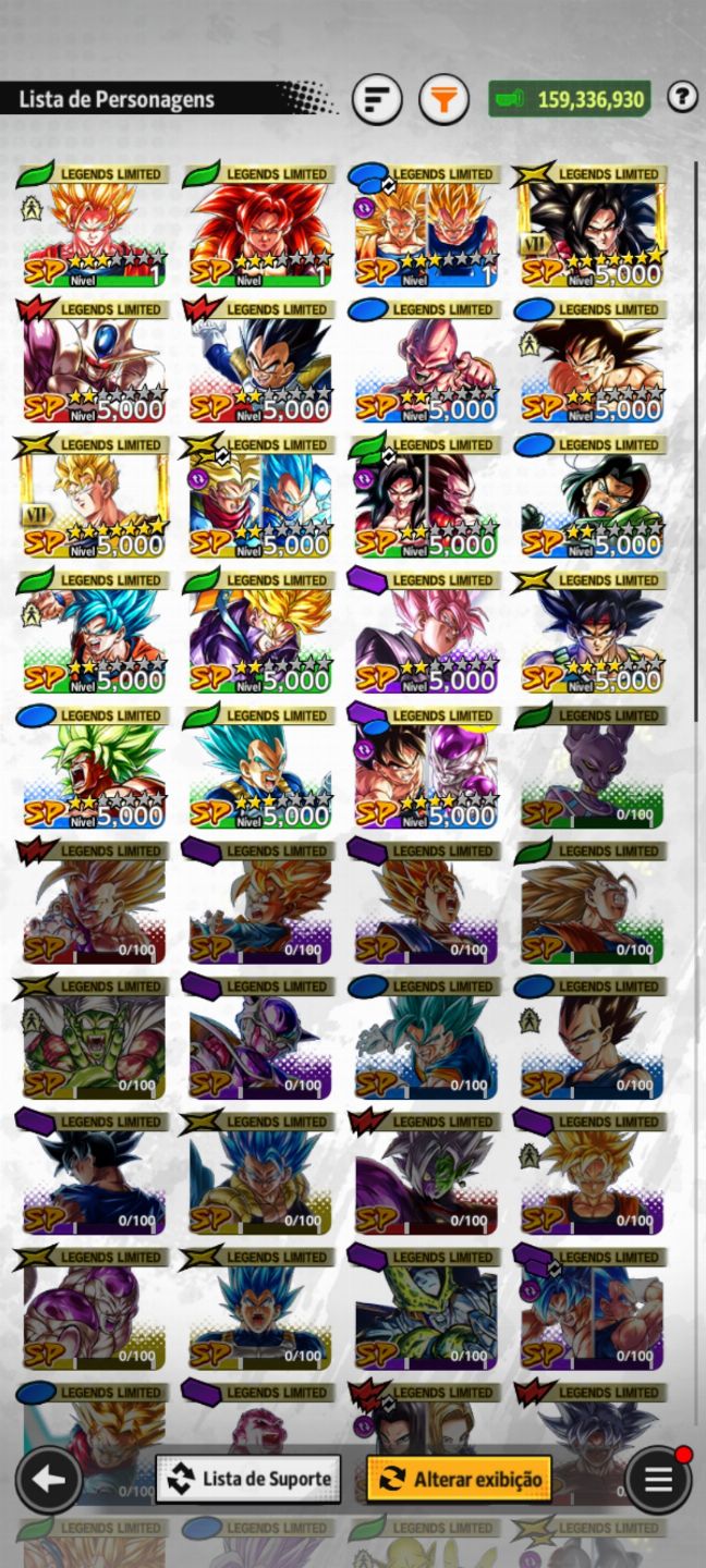Conta Dragon ball legends muito top veja a descrição