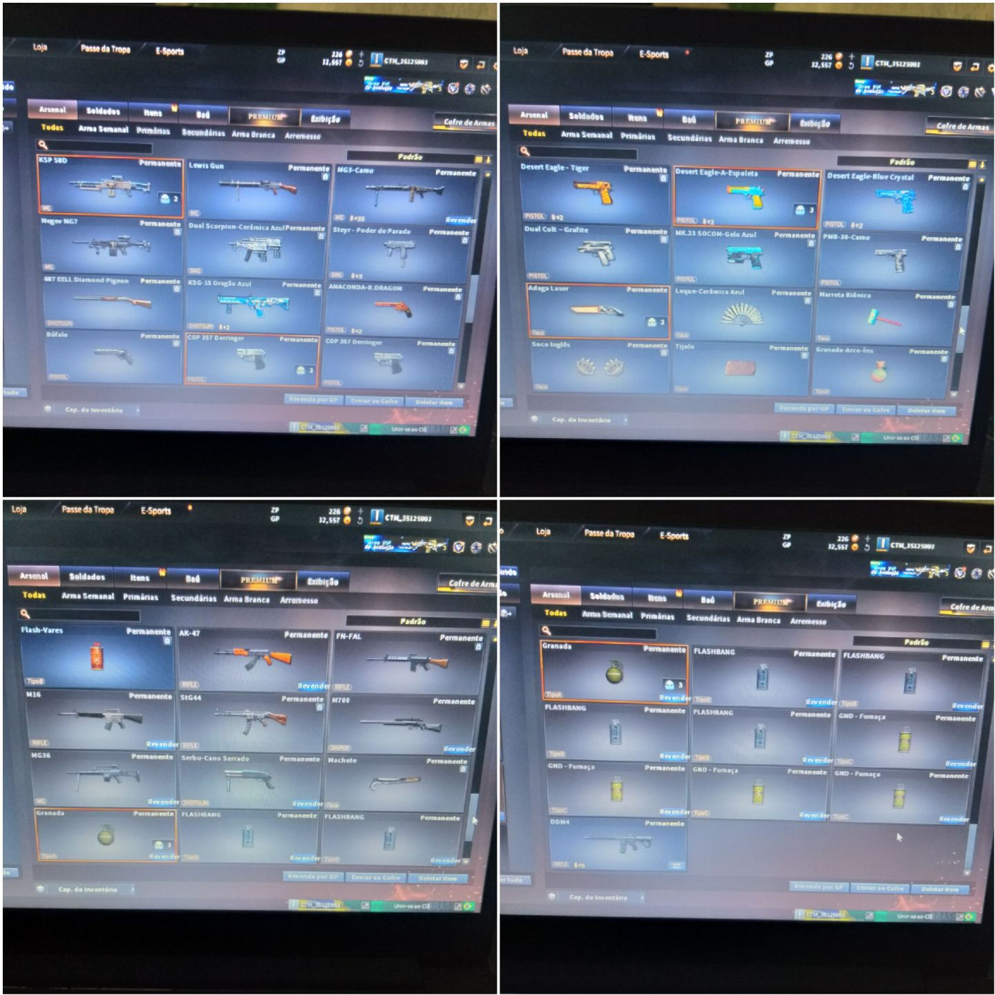 Conta Crossfire Com VIP e Cheia De MN