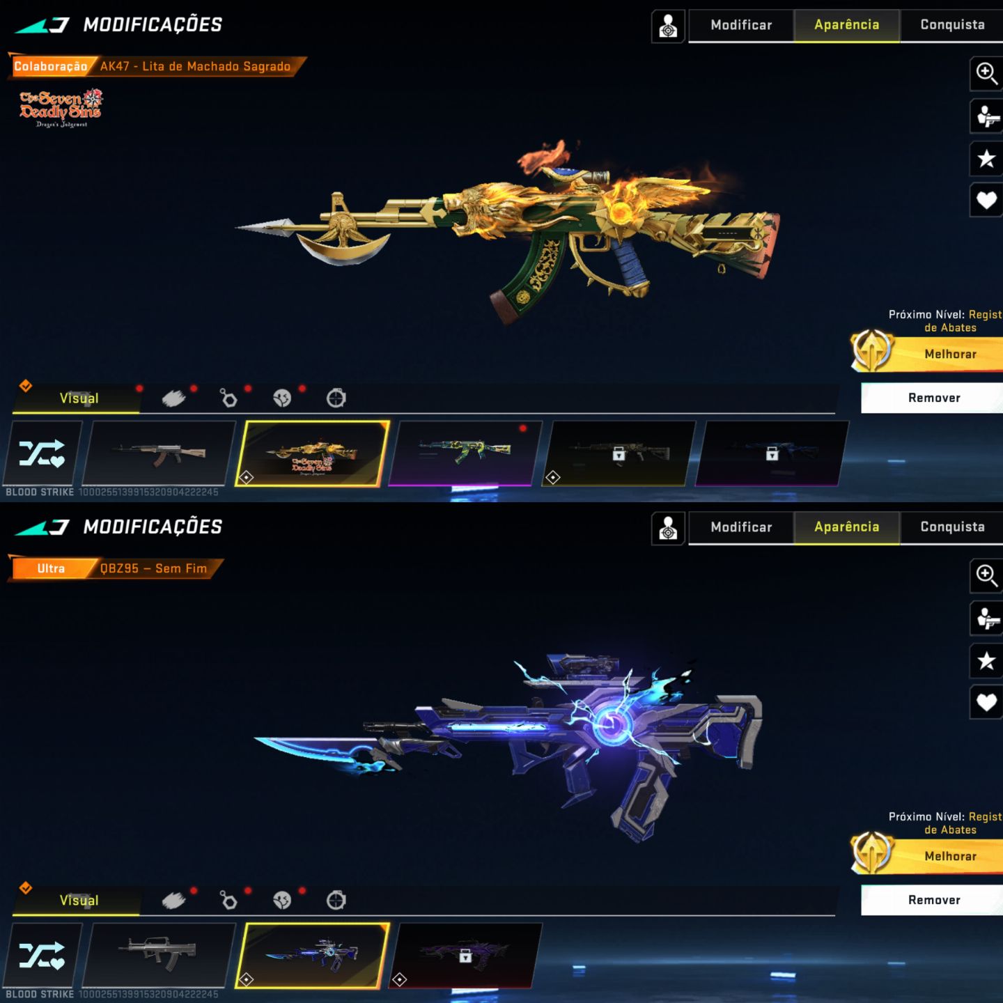 CONTA BLOOD STRIKE TOPZERAA COM MUITAS SKINS FULL ACESSO