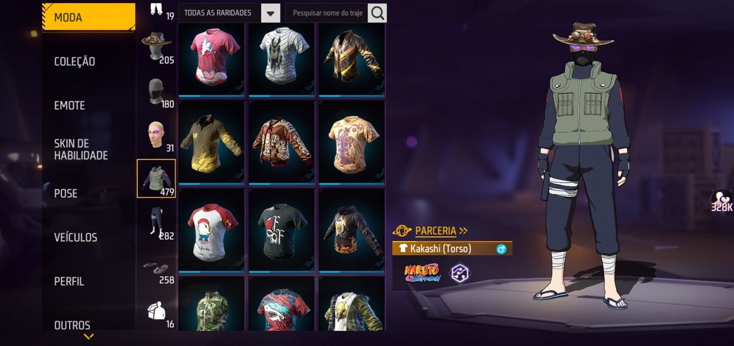 Conta de Free Fire muito boa com itens muito raro