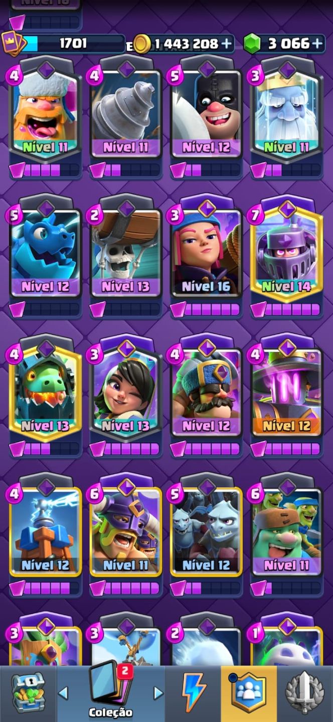 Conta de Clash royale