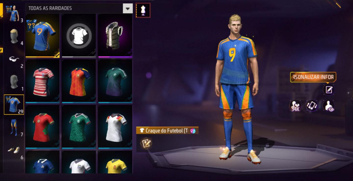 PROMOÇÃO DE CONTAS [FREE FIRE] SKINS EVENTO ESCARLATE [LEIA A DESCRIÇÃO]